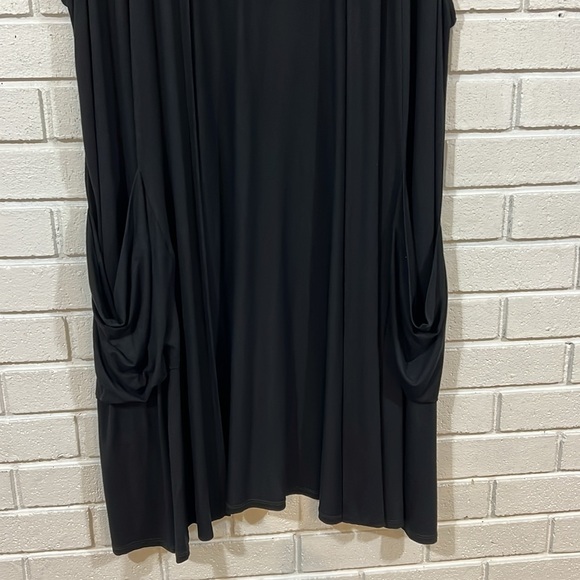 Eileen Fisher Long Black Vest Top - Picture 3 of 8